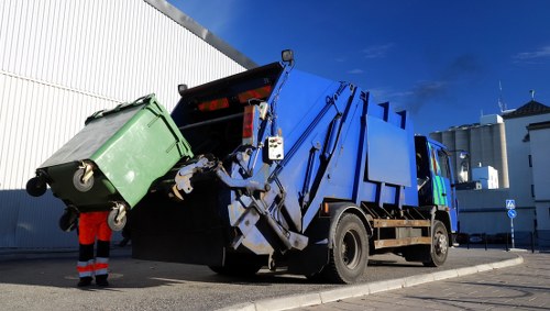 Secure payment interface for commercial waste removal