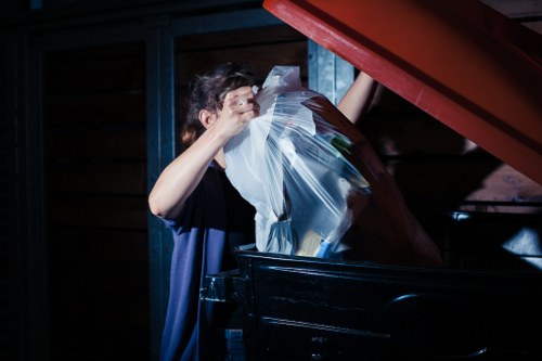 Gently used furniture ready for donation in Wandsworth