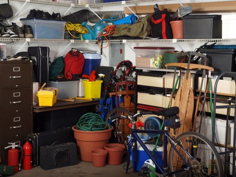 Cleared and organized attic space